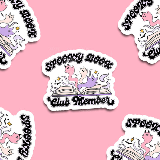 Spooky Book Club Vinyl Sticker