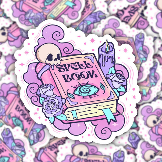 Spell Book Vinyl Sticker,